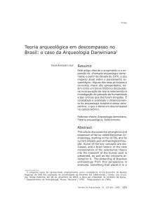 Teoria arqueológica em descompasso no Brasil