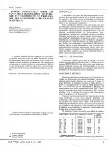 ESTUDO DUPLO-CEGO ENTRE UM NOVO BETA