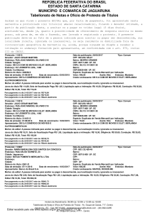 REP&Uacute;BLICA FEDERATIVA DO BRASIL MUNIC&Iacute;PIO E COMARCA