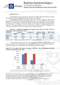 Boletim Epidemiológico - Secretaria de Estado de Saúde de Mato