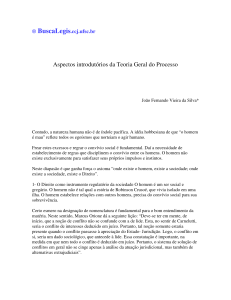 Aspectos introdutórios da Teoria Geral do Processo