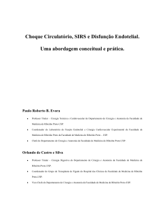 Choque Circulatório, SIRS e Disfunção Endotelial. Uma abordagem