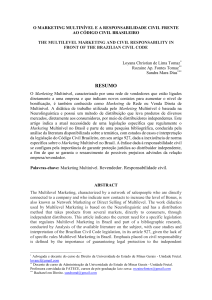 O Marketing Multinível e a responsabilidade civil frente ao