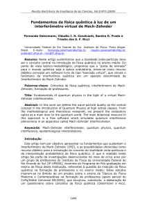 Fundamentos da física quântica à luz de um interferômetro virtual de