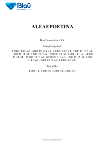 alfaepoetina - Singular Medicamentos