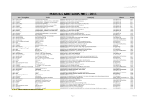 MANUAIS ADOTADOS 2015