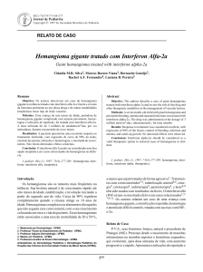 Hemangioma gigante tratado com Interferon Alfa-2a