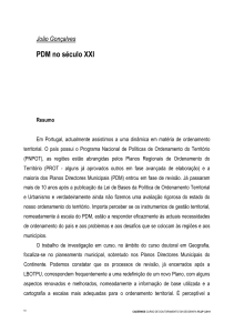 PDM no século XXI / João Gonçalves. Cadernos