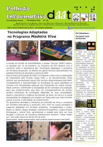 Folheto Informativo - Secretaria Regional de Educação