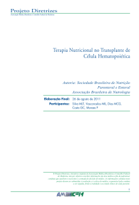 Terapia Nutricional no Transplante de Célula Hematopoiética