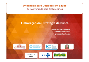 Elaboração da estratégia de busca