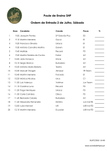 Ordem de Entrada 2 de Julho, Sábado Poule de Ensino SHP