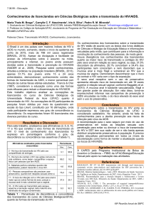 Conhecimentos de licenciandos em Ciências Biológicas