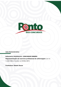 Enfermeiro- EBSERH | Enfermeiro Assistencial Aula Demonstrativa