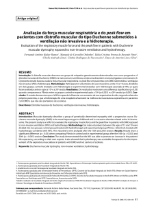 Avaliação da força muscular respiratória e do peak flow