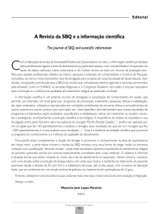 A Revista da SBQ e a informação científica