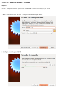 Instalação e configuração Linux CentOS 6.x