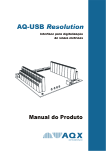 AQ-USB Resolution 4350 Manual do Produto 1/22