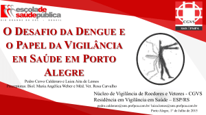 odesafio da dengue e o papel da vigilância em saúde