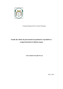 Estudo dos efeitos de paracetamol em parâmetros reprodutivos e