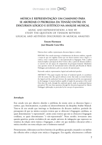 música e representação: um caminho para se abordar o problema
