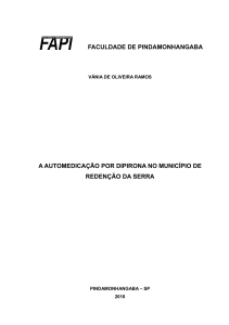 faculdade de pindamonhangaba a automedicação por