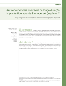 Anticoncepcionais reversíveis de longa duração: Implante Liberador