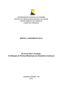 Da Terra Para o Coração: A Utilização de Plantas Medicinais em