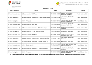 Manuais - Agrupamento de Escolas Venda do Pinheiro