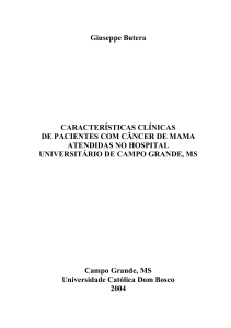 Giuseppe Butera CARACTERÍSTICAS CLÍNICAS DE