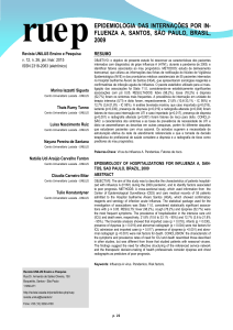 epidemiologia das internações por in