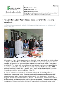 Fashion Revolution Week discute moda sustentável e consumo
