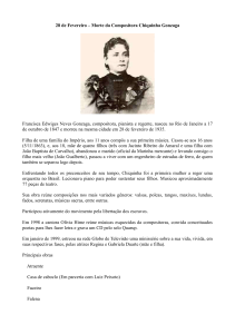 28 de Fevereiro – Morte da Compositora Chiquinha Gonzaga