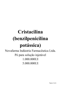 Cristacilina (benzilpenicilina potássica)