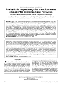 Avaliação da resposta negativa a medicamentos em pacientes que