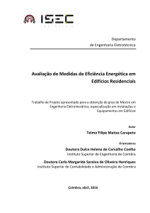 5 – Avaliação de medidas de eficiência energética em edifícios