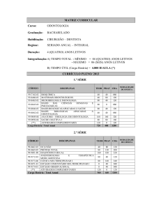 Matriz Curricular