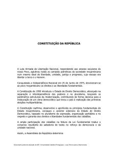 constituição da república - Universidade Católica Portuguesa