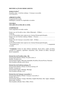 IDENTIFICAÇÃO DO MEDICAMENTO MARACUGINA® Passiflora
