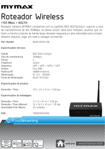 Roteador Wireless >150 Mbps > 802.11n