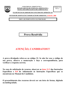 Gabarito Oficial - EAGS-B 2006 - Eletricidade