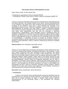 Intervenções clinicas e Fisioterapêuticas na asma Soares, Marco