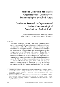 Pesquisa Qualitativa nos Estudos Organizacionais