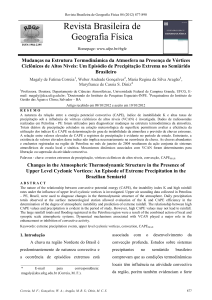 influência neotectônica identificada atráves de dados morfométricos