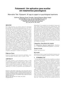 Fotossenti: Um aplicativo para auxiliar em tratamentos psicológicos