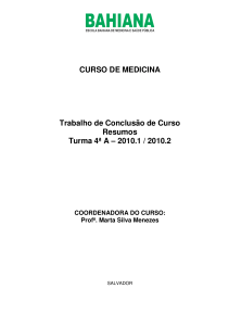 CURSO DE MEDICINA Trabalho de Conclusão de Curso