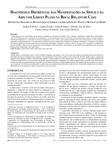Diagnóstico Diferencial das Manifestações da Sífilis e da Aids com