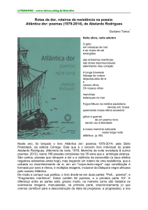 Atlântica dor: poemas (1979-2014), de Abelardo Rodrigues