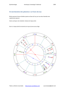 Os movimentos dos planetas e as Fases da Lua