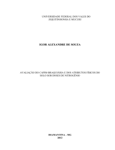 Avalilação do capim-braquiária e dos atributos físicos do